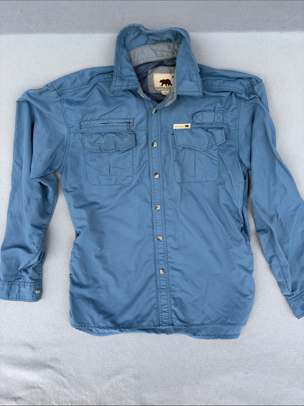 Outdoor Performance Button-Up Shirt - Blue